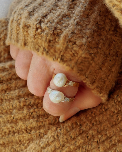 Bold Pearl Ring