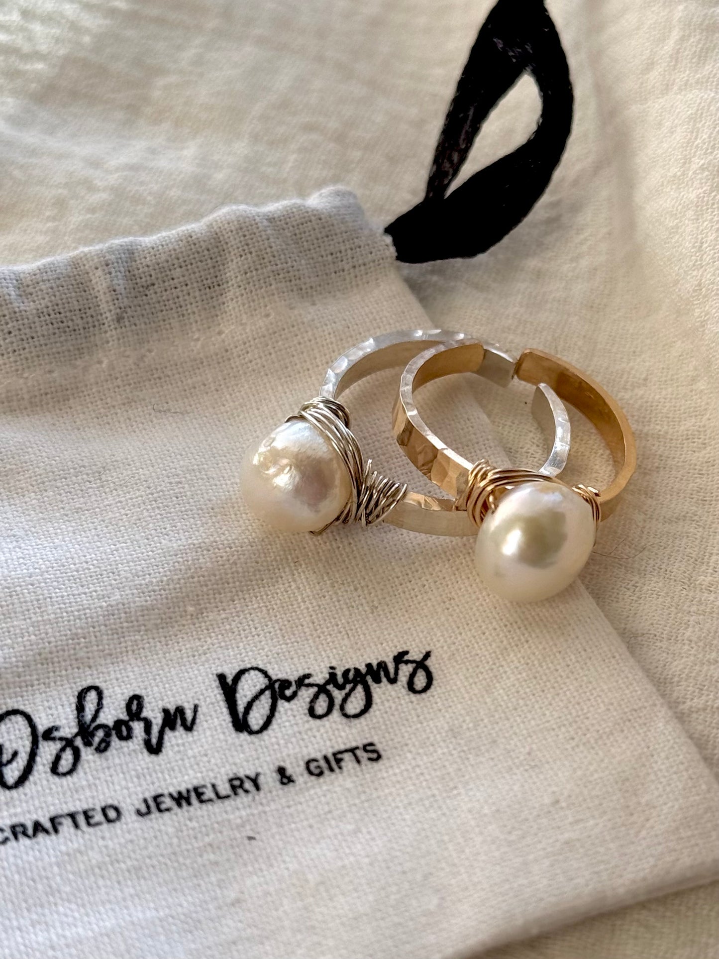 Bold Pearl Ring