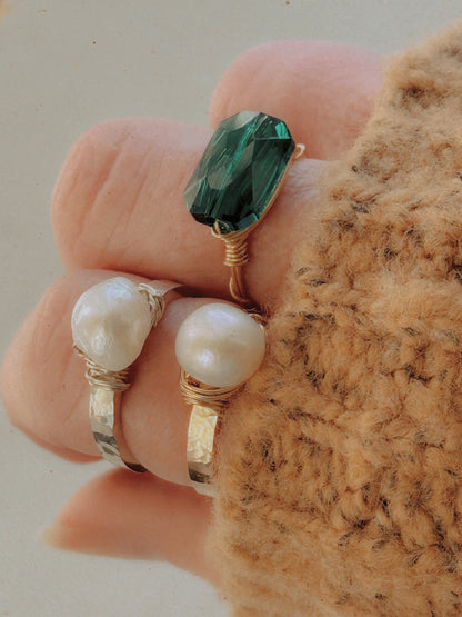 Bold Pearl Ring