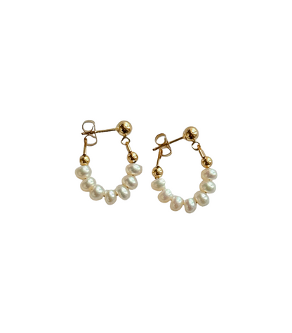 Freshwater Pearl Front Back Earrings