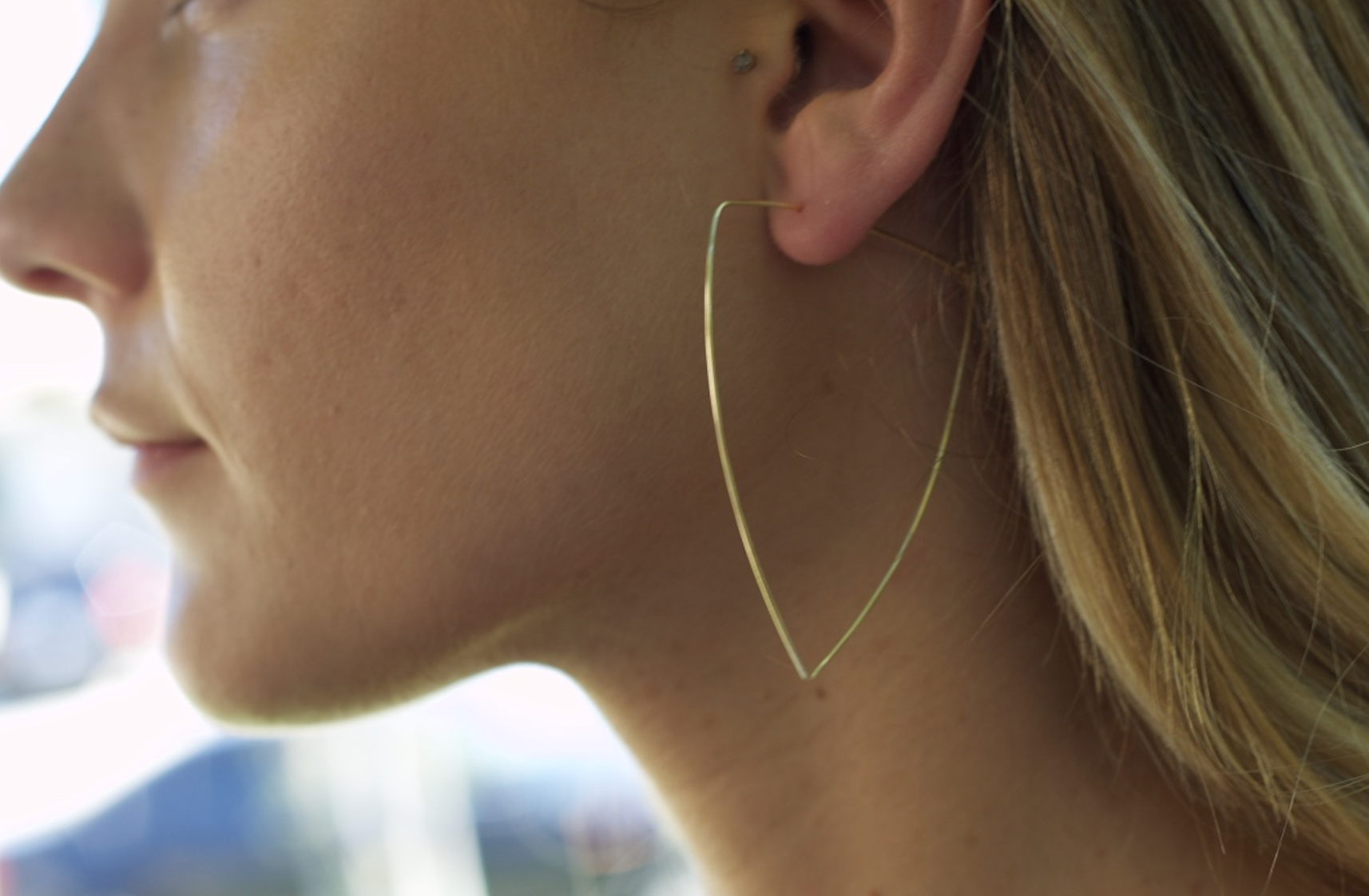 Triangle Hoop Earrings