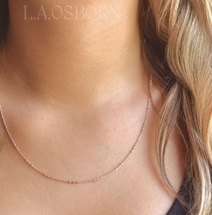 Rose Gold & Silver Satellite Chain Necklace