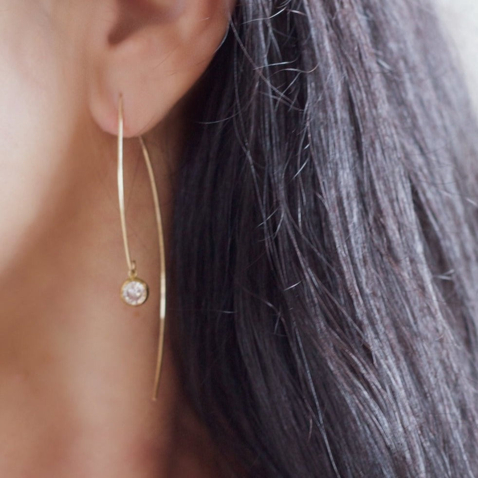 Curve threader earrings – Ruth Ryan