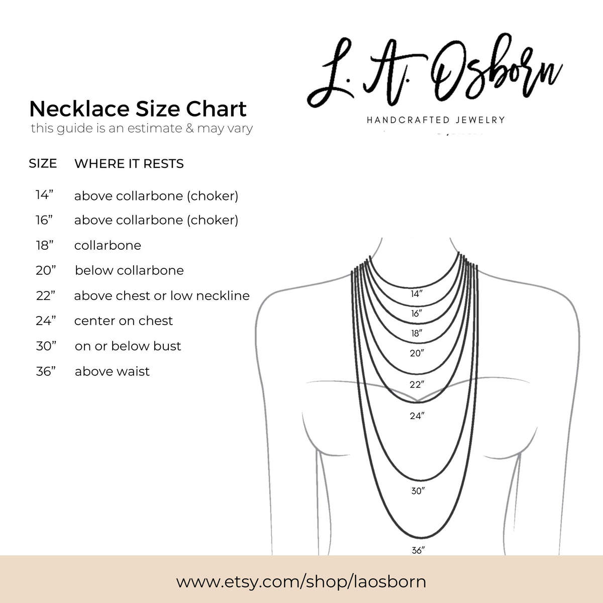 laosbornnecklacesizechart